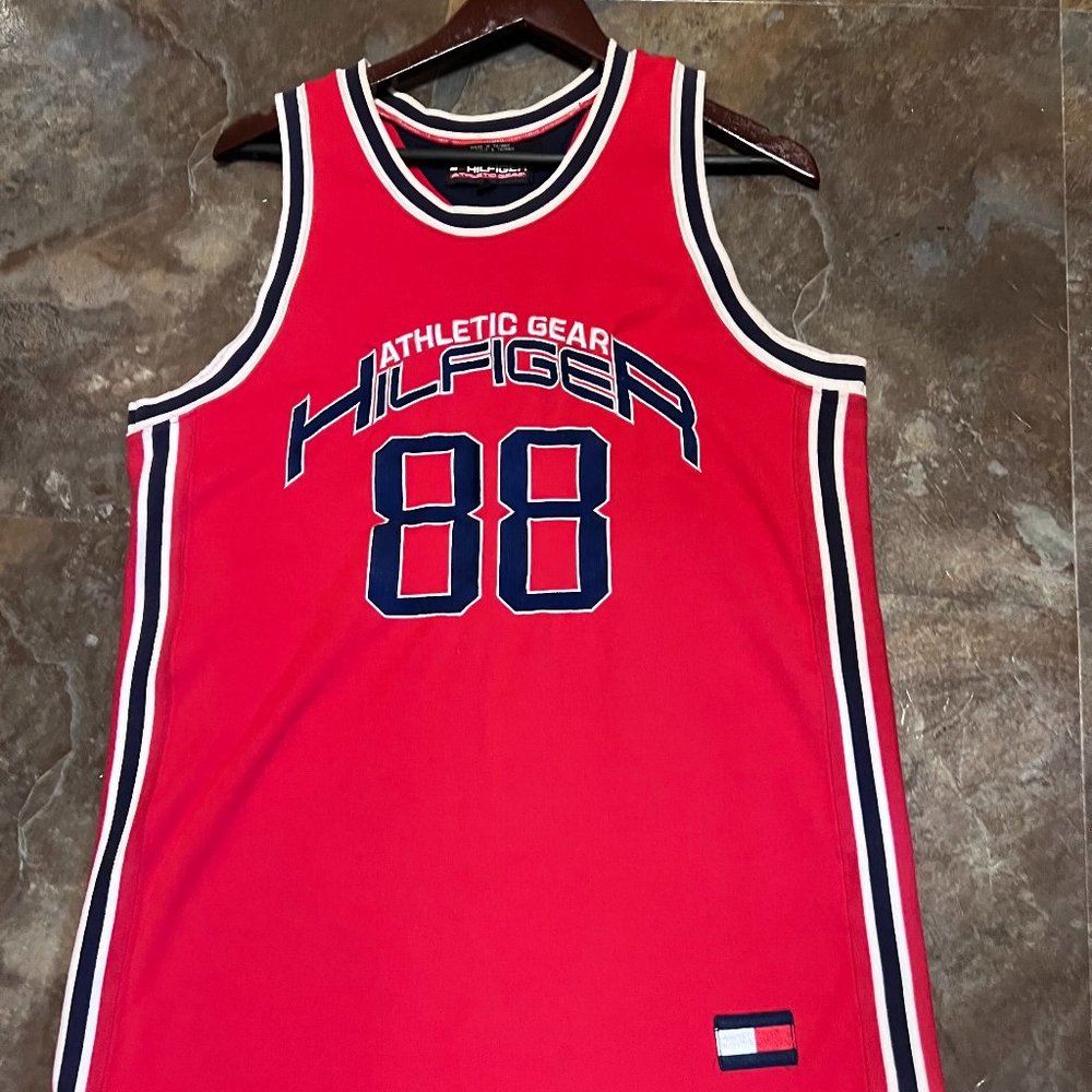 TOMMY HILFIGER ATHLETIC GEAR EMBRODERED, XL/RED